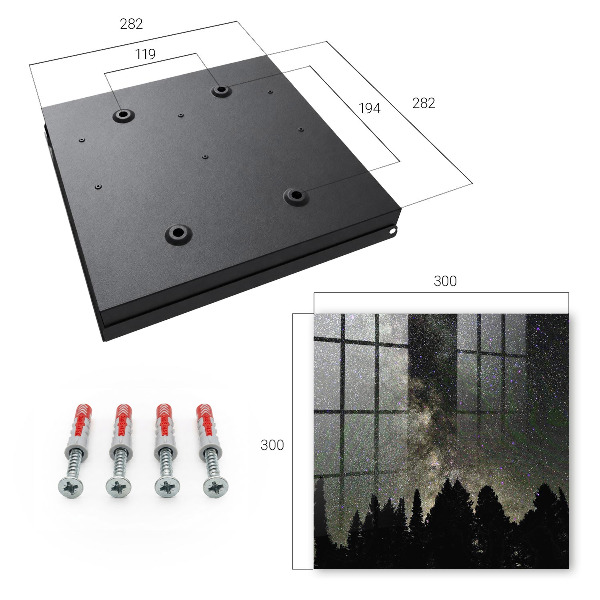 Key cabinet for wall Starry sky