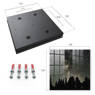 Key cabinet for wall Starry sky