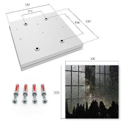 Key cabinet for wall Starry sky