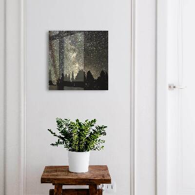 Key cabinet for wall Starry sky