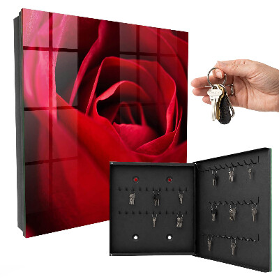 Key storage box Rose close-up