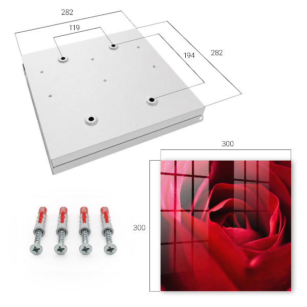 Key storage box Rose close-up