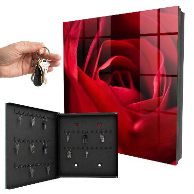 Key storage box Rose close-up
