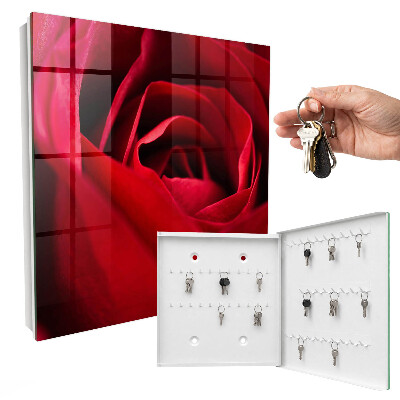 Key storage box Rose close-up