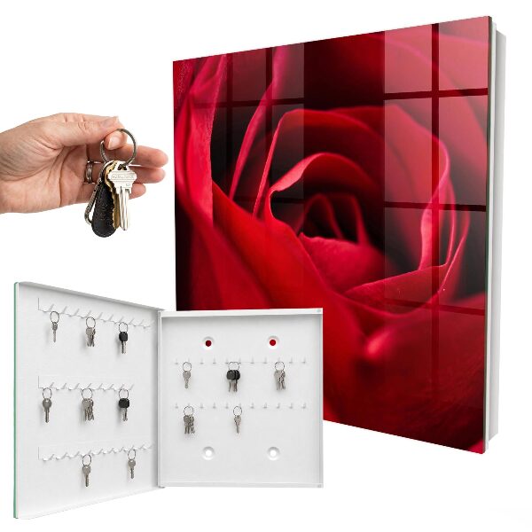 Key storage box Rose close-up