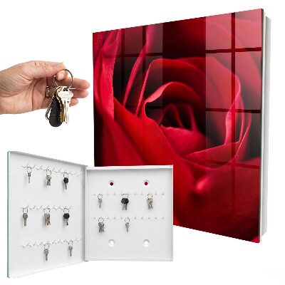 Key storage box Rose close-up
