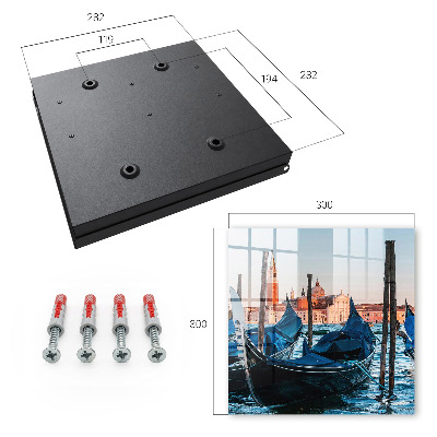 Key cabinet for wall Italian landscape