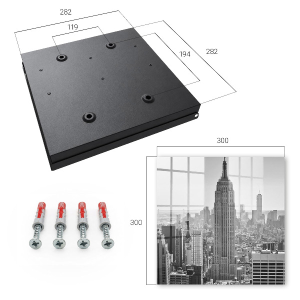Key storage box Urban landscape