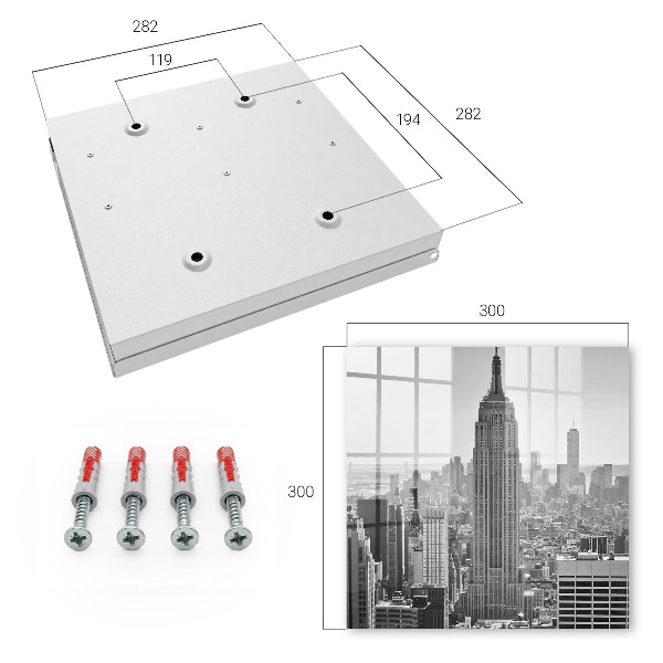 Key storage box Urban landscape