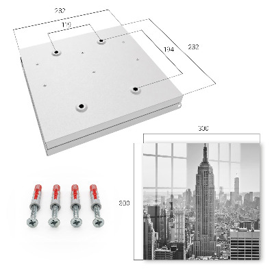 Key storage box Urban landscape
