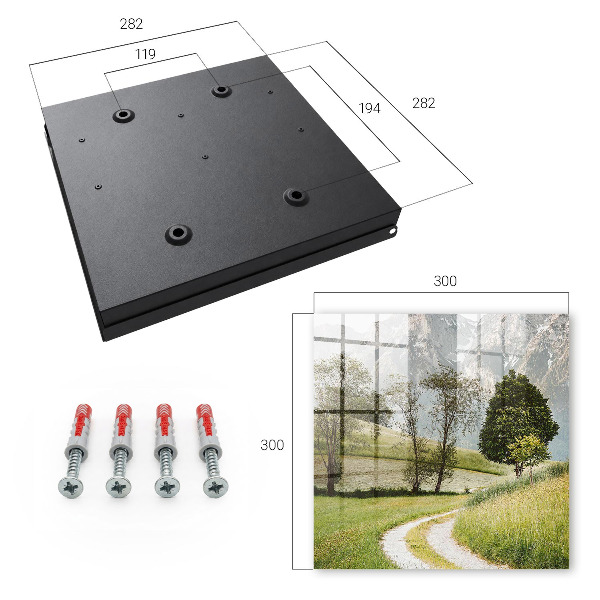 Key cabinet for wall Mountain landscape