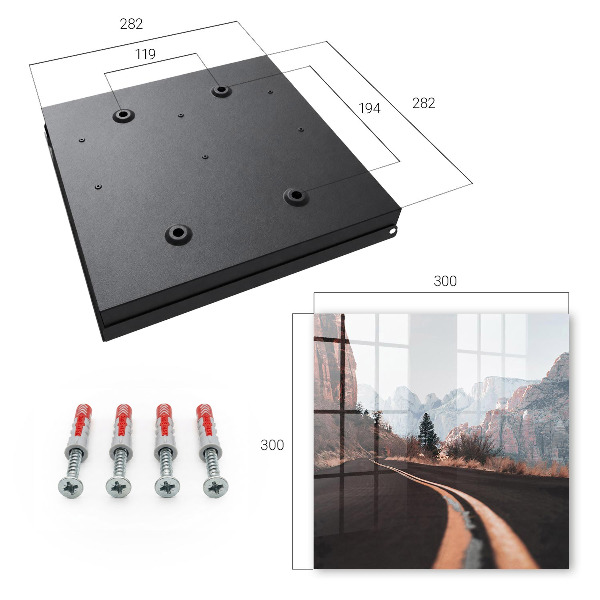 Key storage box Road in the mountains