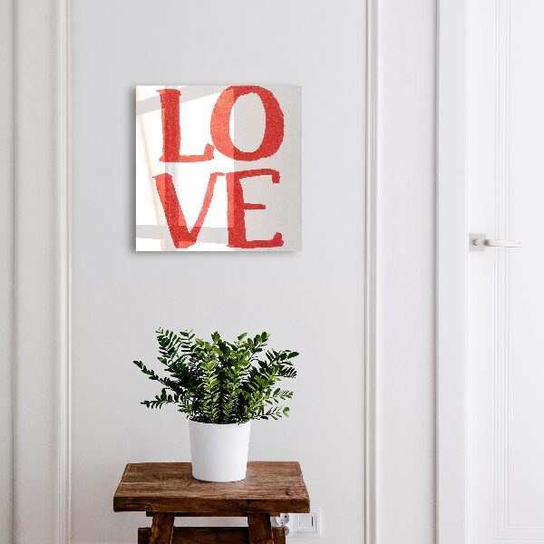 Key cabinet for wall Red love