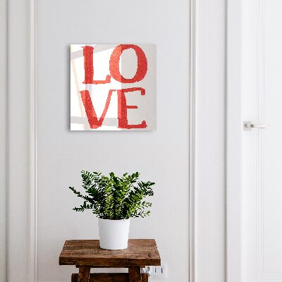 Key cabinet for wall Red love