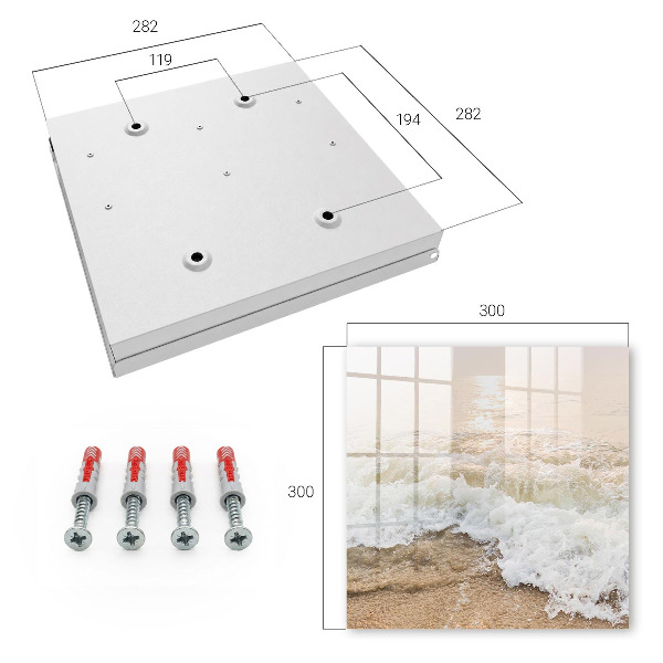 Key cabinet for wall Sea wave