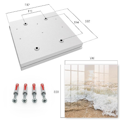 Key cabinet for wall Sea wave