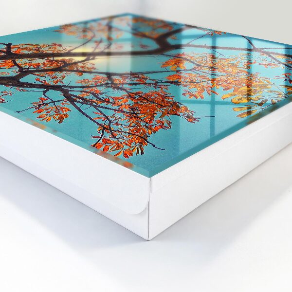 Key cabinet for wall Autumn tree
