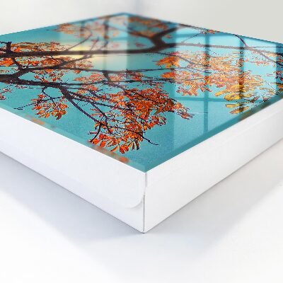 Key cabinet for wall Autumn tree