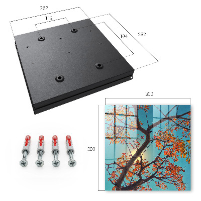 Key cabinet for wall Autumn tree