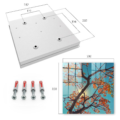 Key cabinet for wall Autumn tree