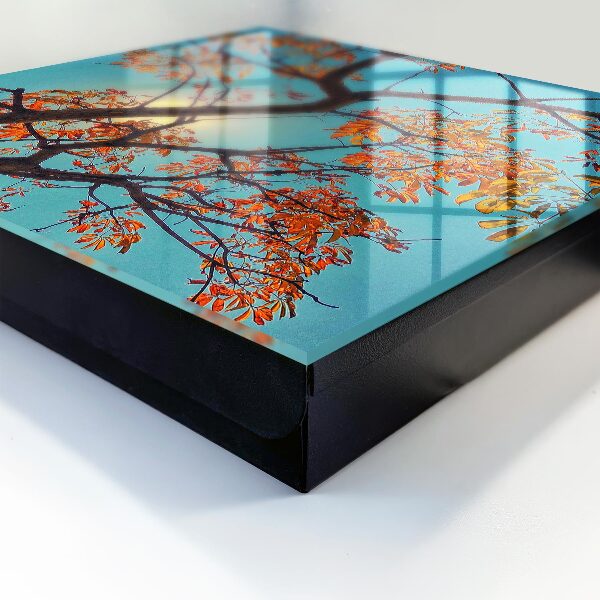 Key cabinet for wall Autumn tree