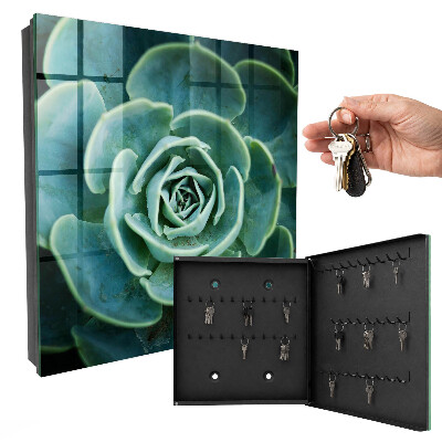 Key storage box Green rosette