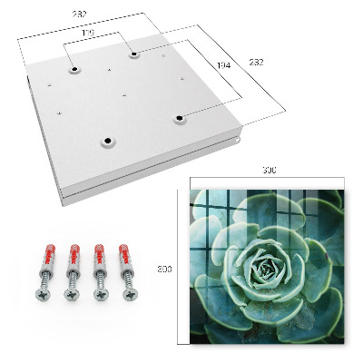 Key storage box Green rosette