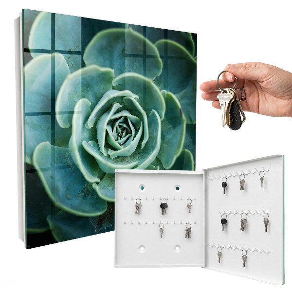 Key storage box Green rosette