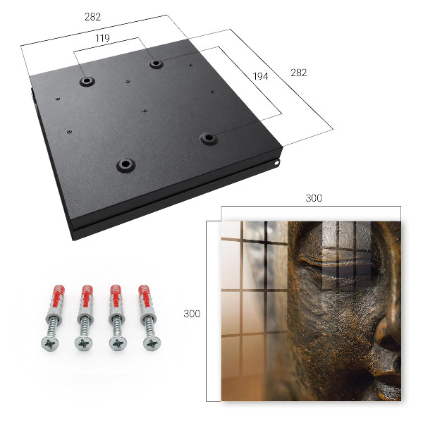 Key cabinet for wall Quiet elegance