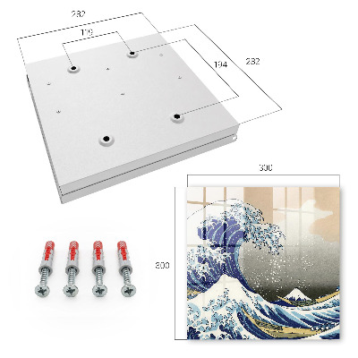 Key cabinet for wall Big wave