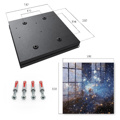 Key cabinet for wall Outer space