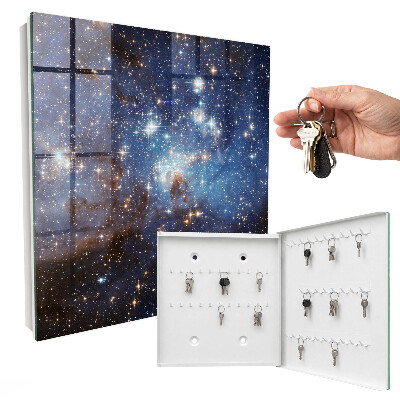 Key cabinet for wall Outer space