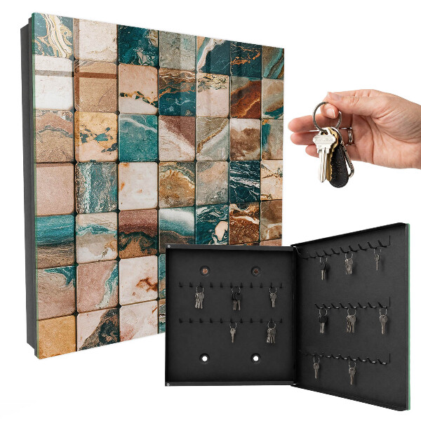 Key cabinet for wall Mosaic of tones