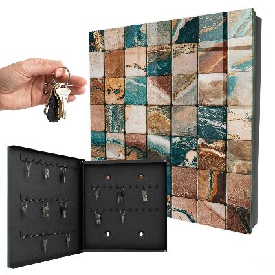 Key cabinet for wall Mosaic of tones