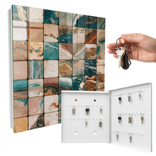 Key cabinet for wall Mosaic of tones