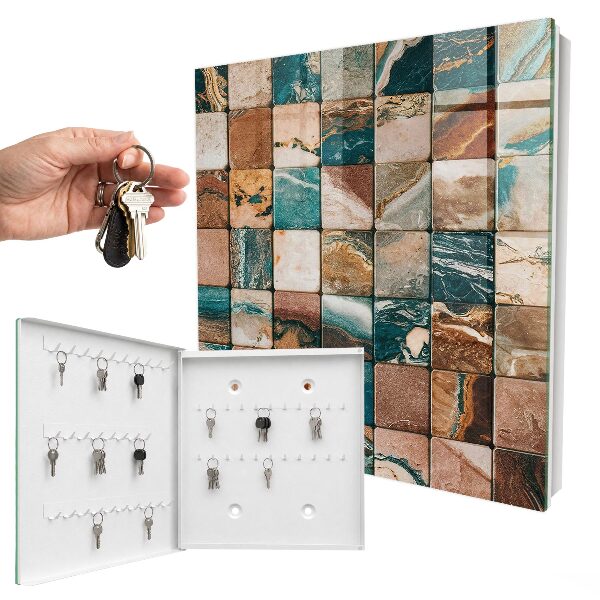 Key cabinet for wall Mosaic of tones