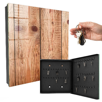 Key cabinet for wall Wooden rings