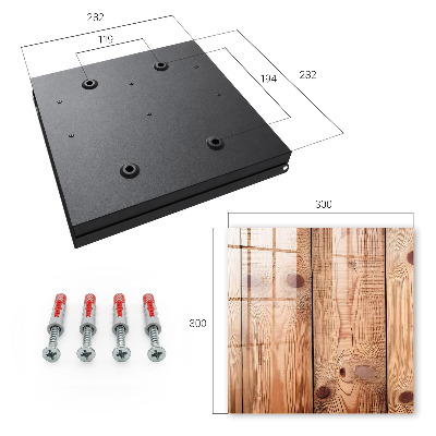Key cabinet for wall Wooden rings