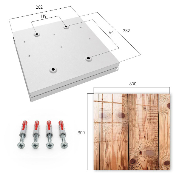 Key cabinet for wall Wooden rings