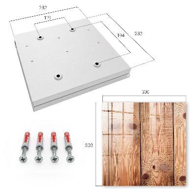 Key cabinet for wall Wooden rings