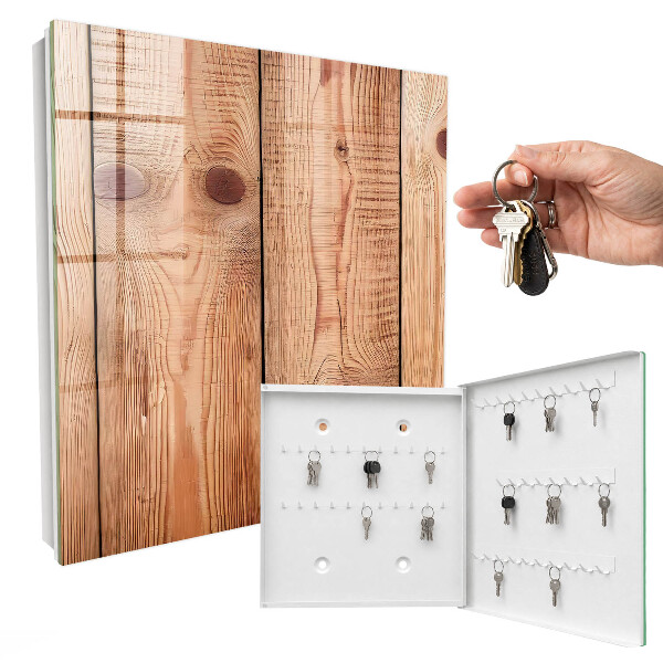 Key cabinet for wall Wooden rings
