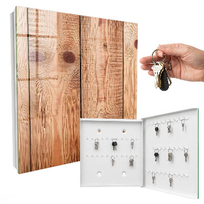 Key cabinet for wall Wooden rings
