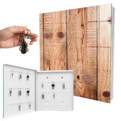 Key cabinet for wall Wooden rings