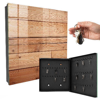 Key storage box Wooden boards