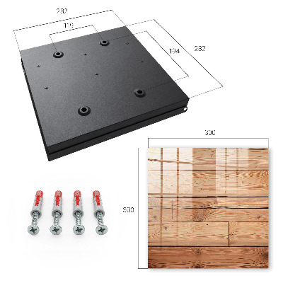 Key storage box Wooden boards