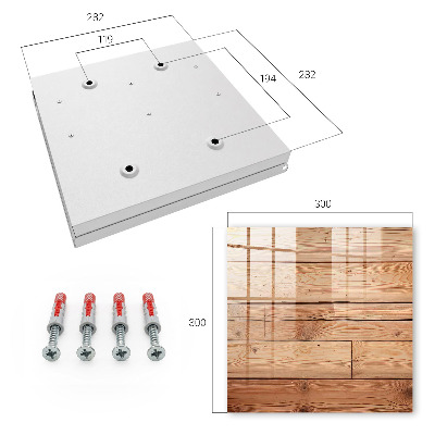 Key storage box Wooden boards