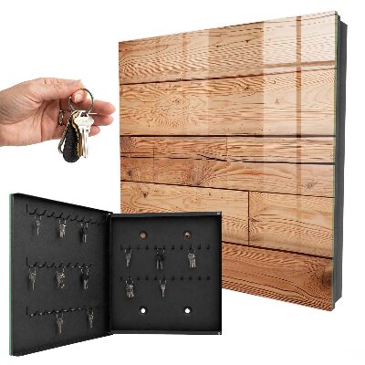 Key storage box Wooden boards