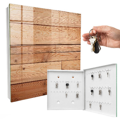 Key storage box Wooden boards