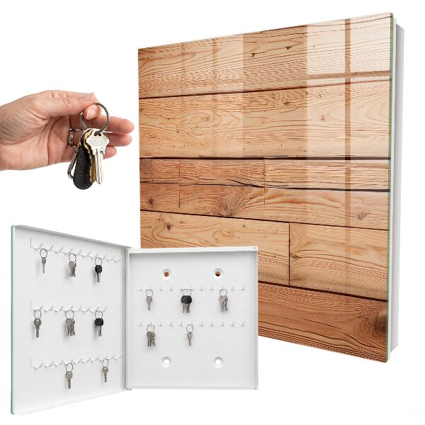 Key storage box Wooden boards