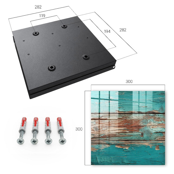 Key cabinet for wall Turquoise wood